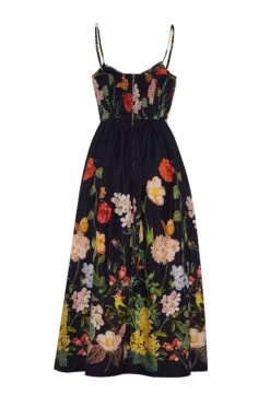 Alba Midi Dress -Caracara Nyc Shop 1349ALBAMIDIDRESSBACK